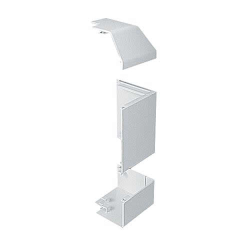 MT Sterling Profile2 White External Bend | 3 Compartment Trunking